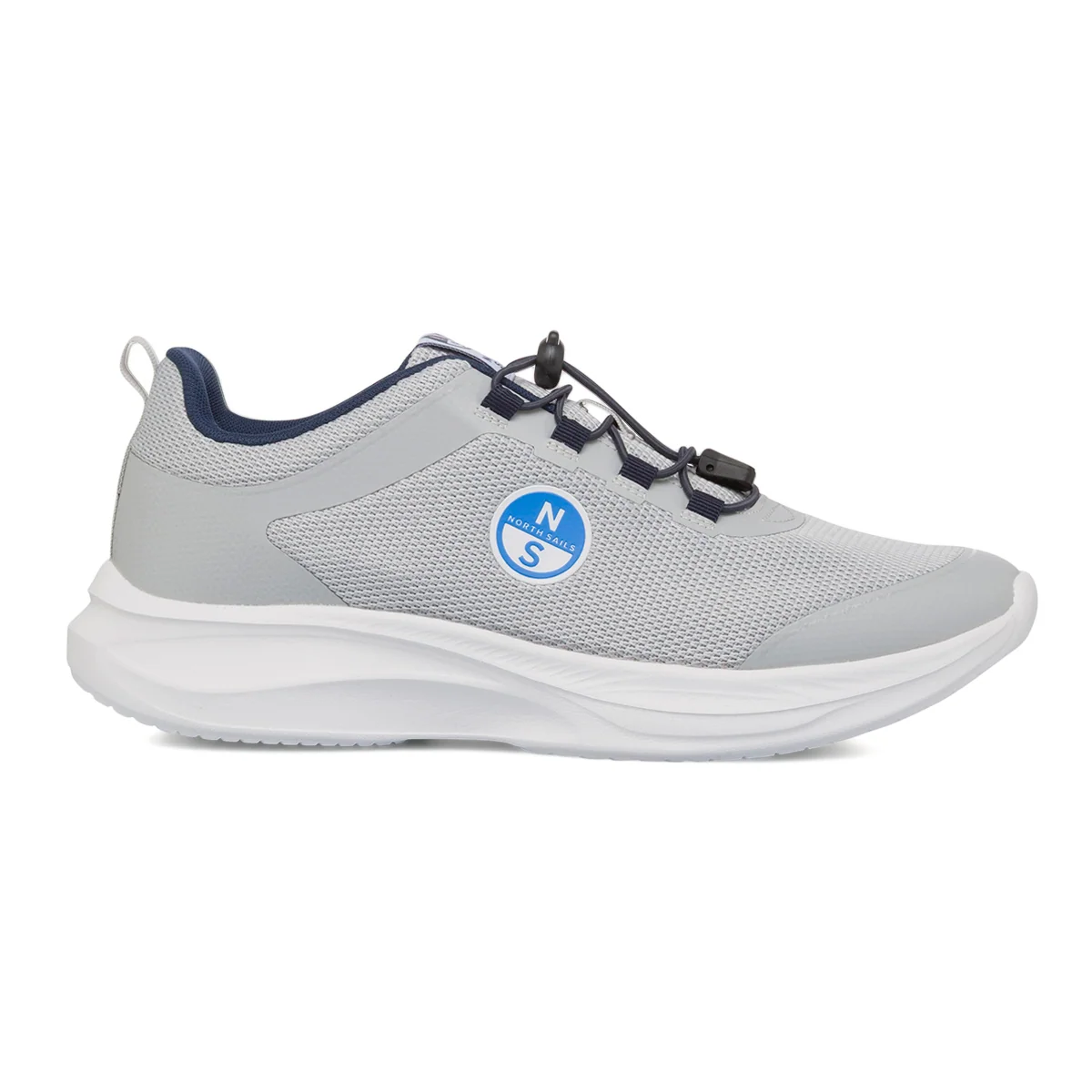 Sneakers grigie da Uomo con laccio elastico North Sails