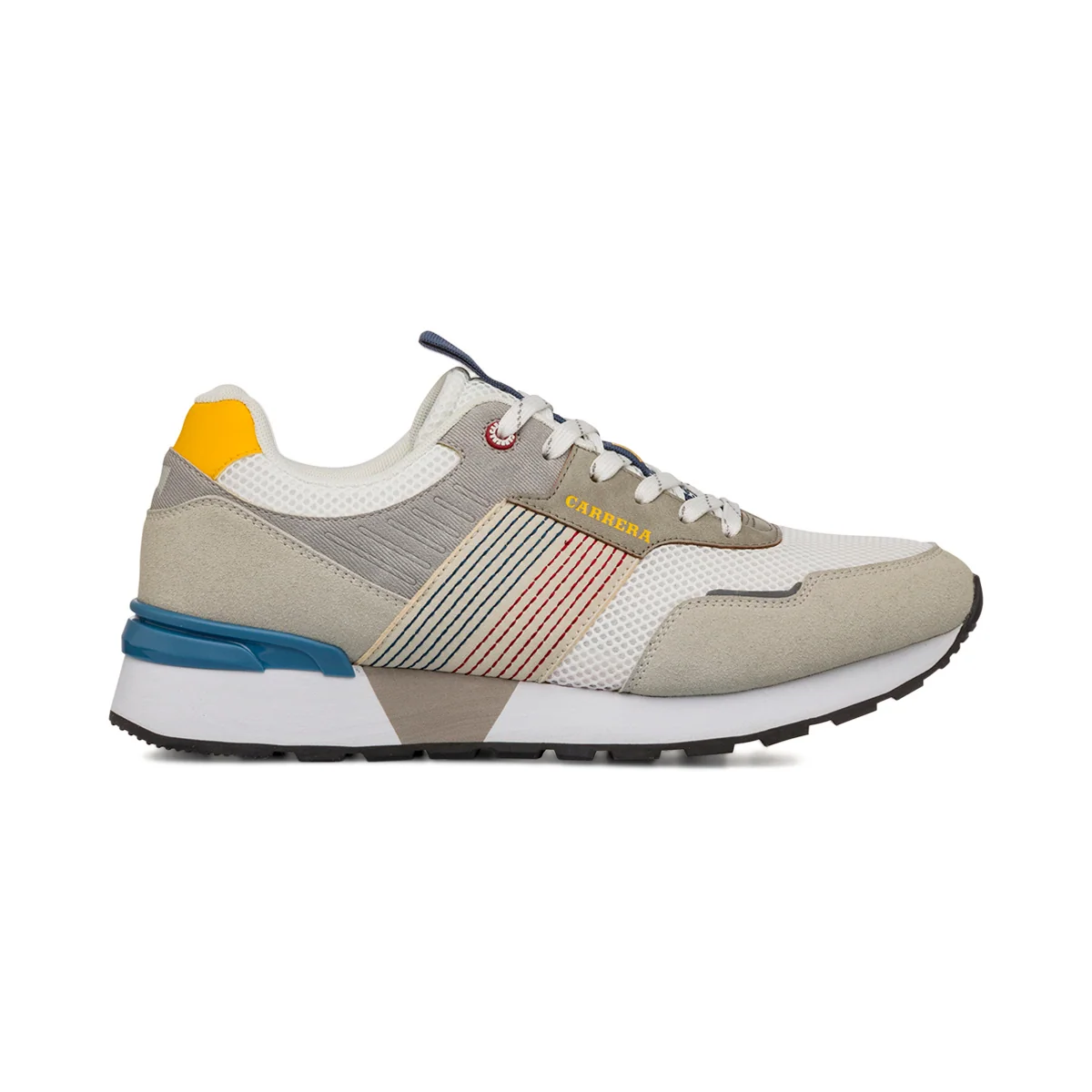 Sneakers grigie da Uomo con logo e dettaglio laterale Carrera