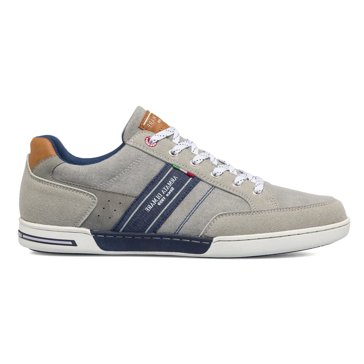 Sneakers grigie da uomo con logo laterale Armata di Mare