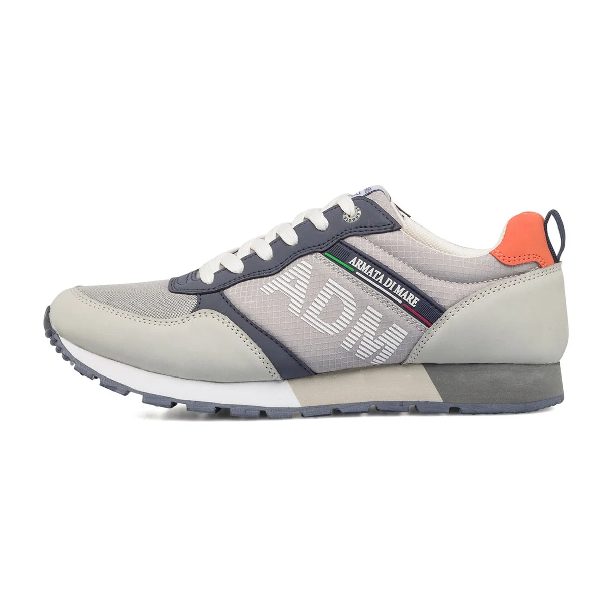 Sneakers grigie da uomo con logo laterale Armata di Mare