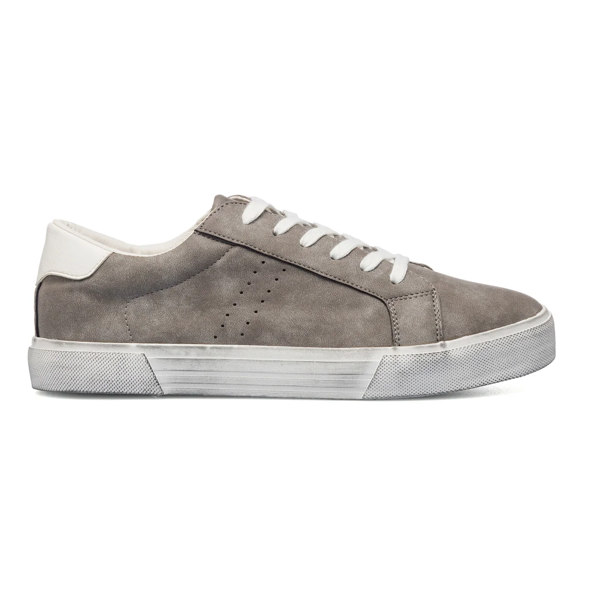 Sneakers grigie da uomo con suola effetto consumato Gate 76