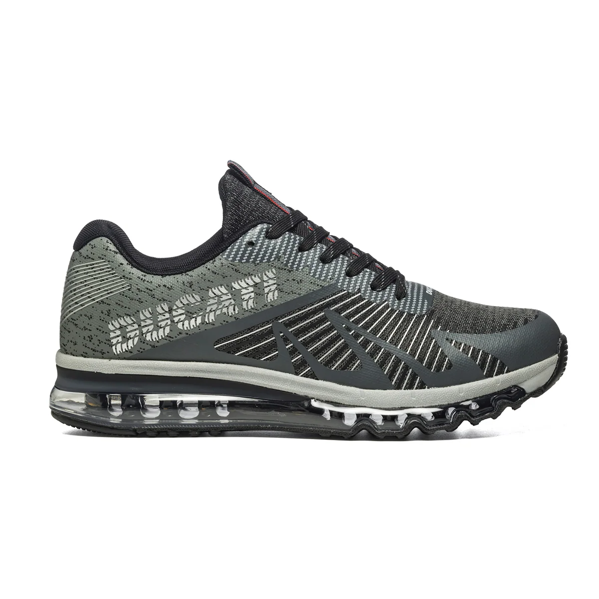Sneakers grigie in similpelle e tessuto con logo Ducati Augustin