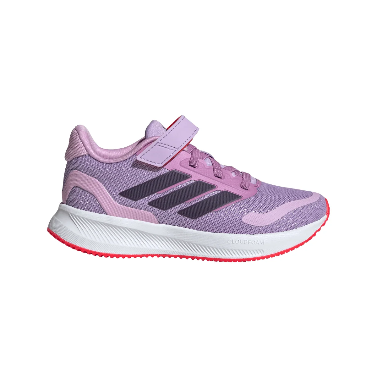 Sneakers lilla da Bambina con chiusura a strappo RUNFALCON 5 EL C adidas