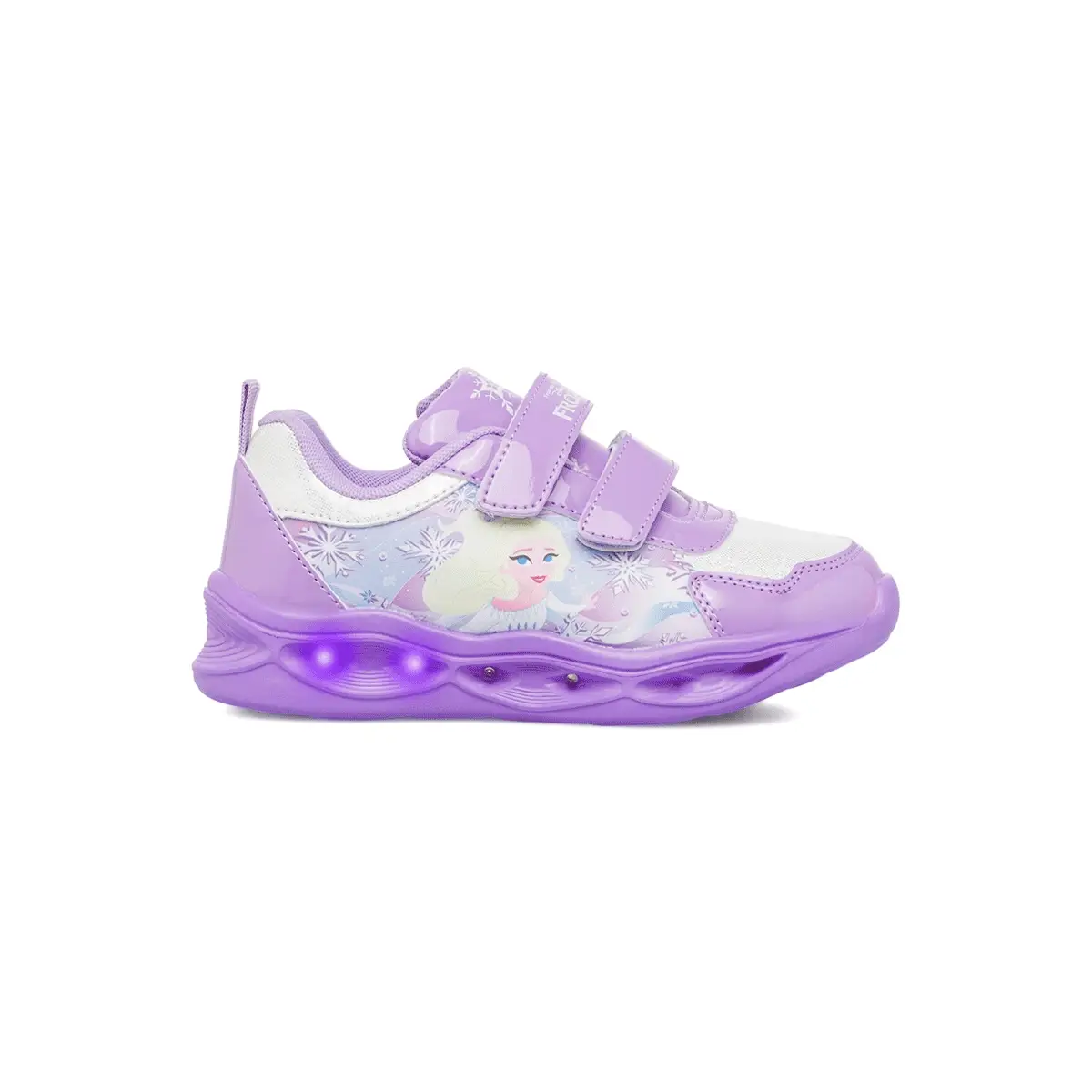 Sneakers lilla da bambina con luci Frozen