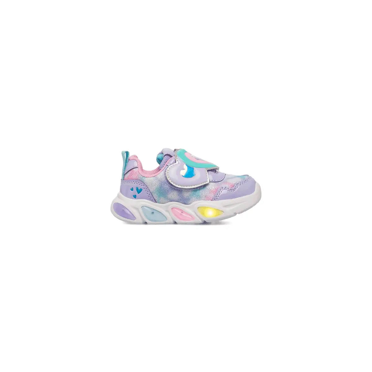 Sneakers Lilla primi passi lilla Bambina con luci e strappo Alesya Kids