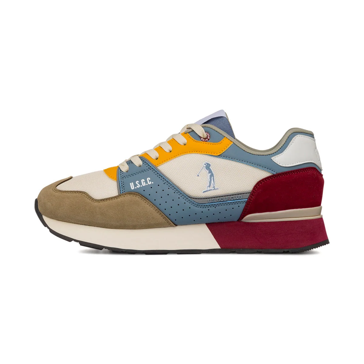 Sneakers multicolor da Uomo con logo laterale US Golf Club