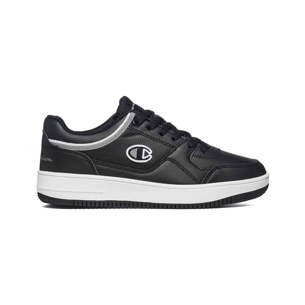 Sneakers nere con dettagli grigi e bianchi Champion Rebound Low B Gs