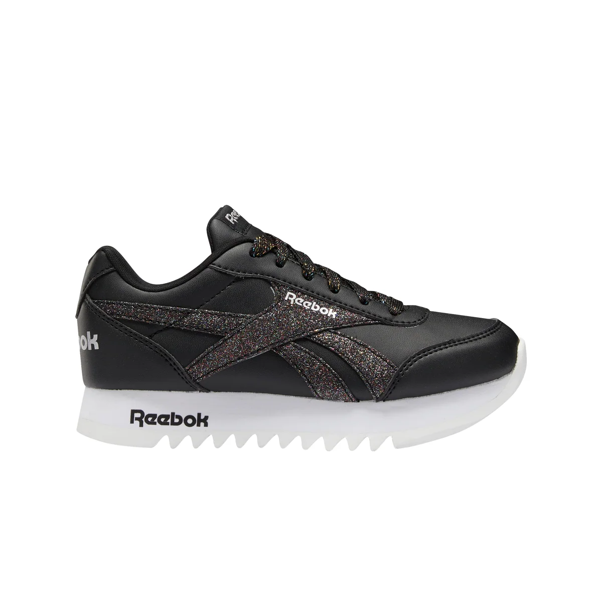 Sneakers nere con dettagli metallizzati e suola platform Reebok Royal Cljog 2