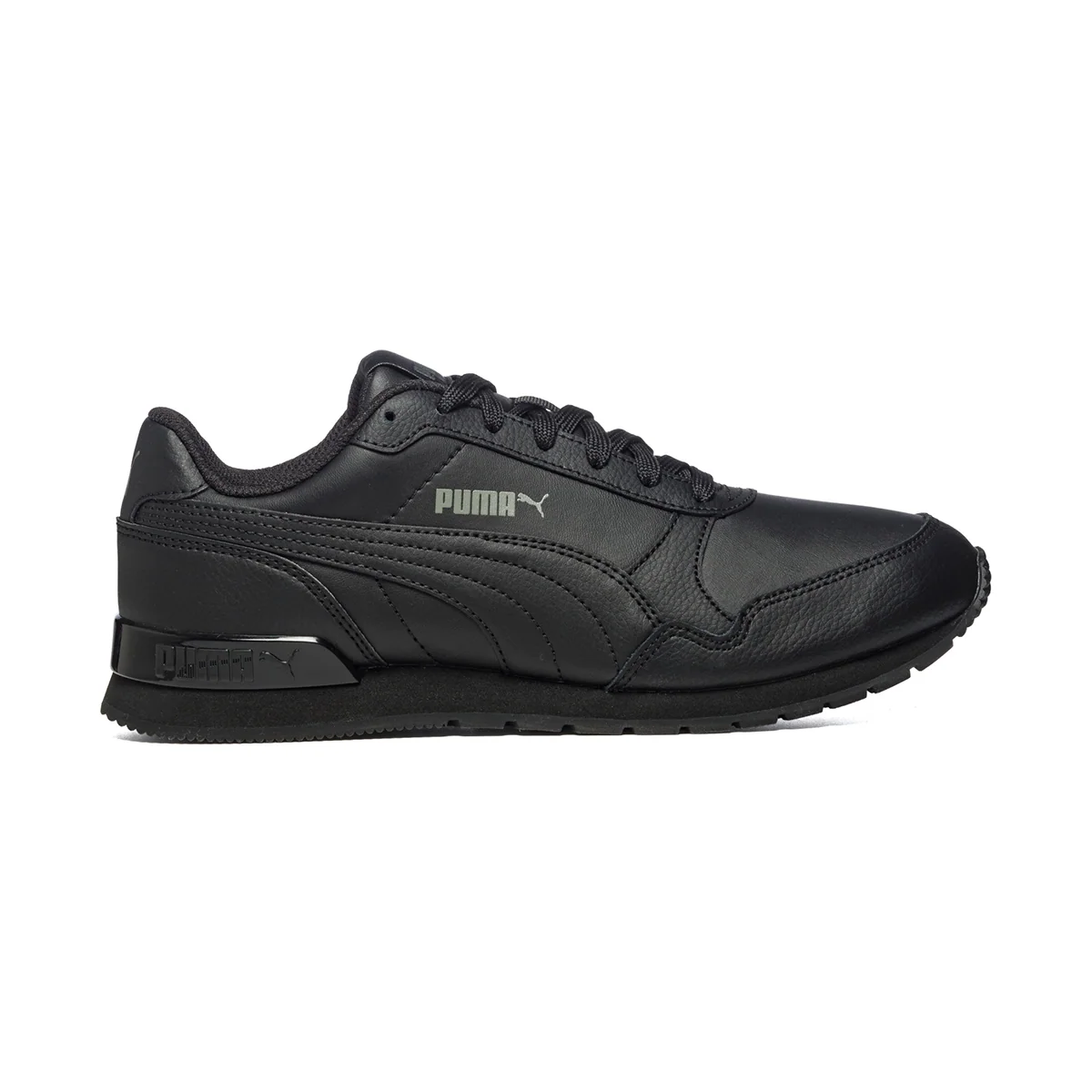 Sneakers nere con logo argento Puma St Runner V2 L Jr