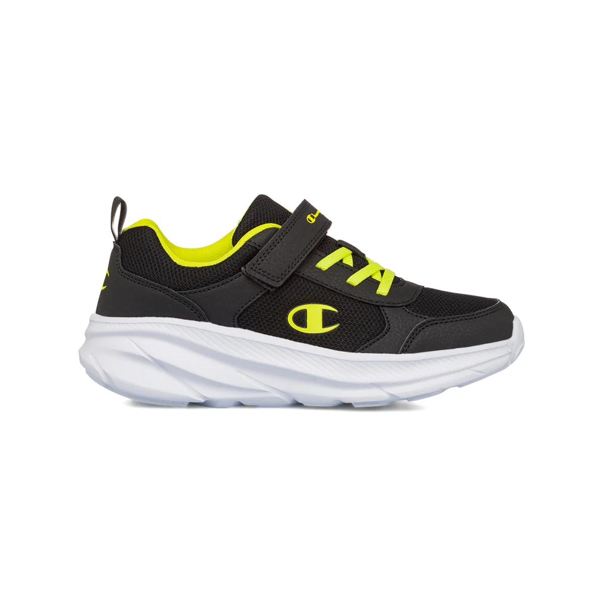 Sneakers nere da Bambino con chiusura a strappo e dettagli gialli Champion B Ps Low