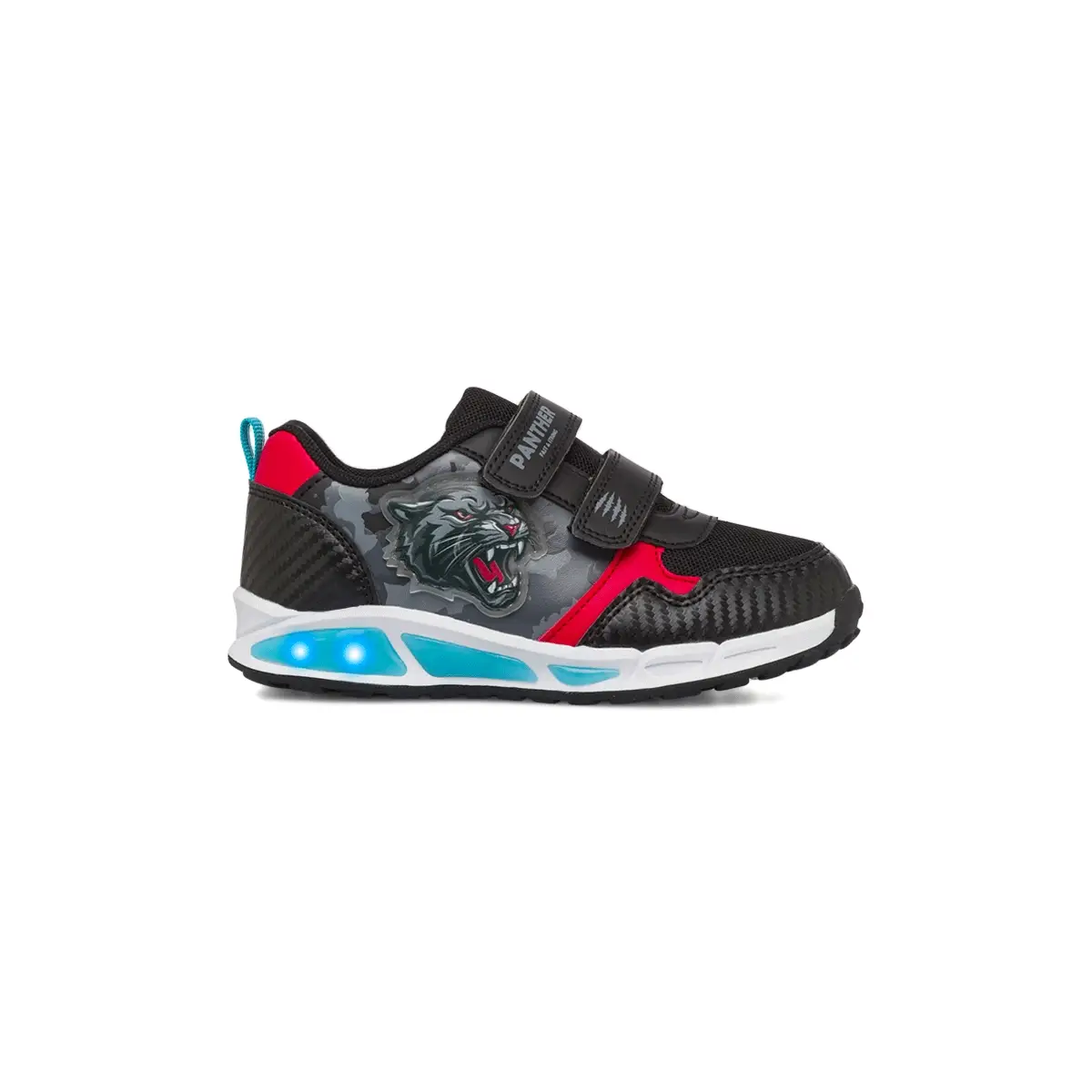 Sneakers nere da Bambino con stampa e luci Pantera