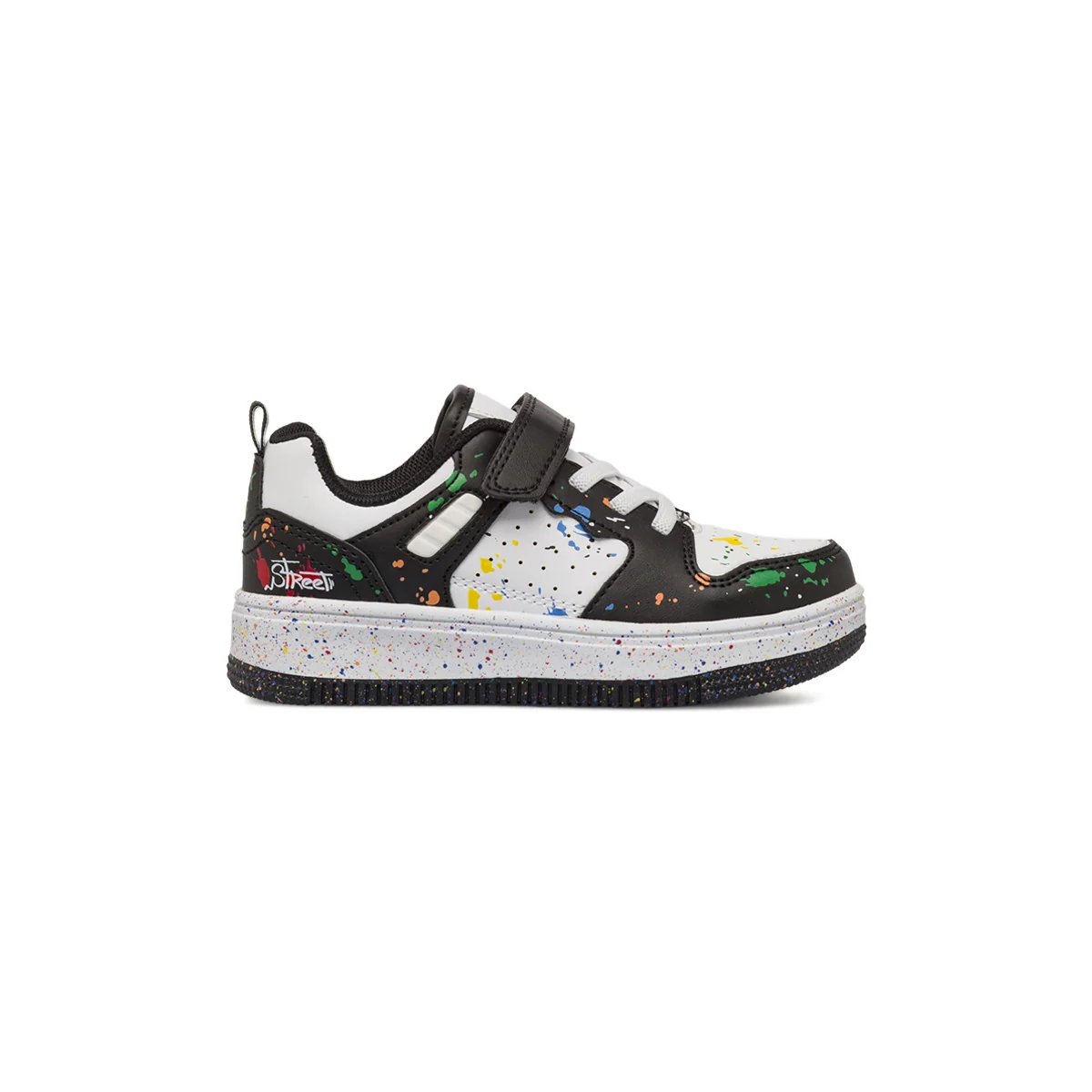 Sneakers nere da Bambino con strappo e schizzi di colore Space Boy