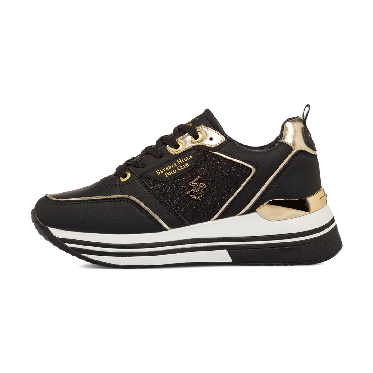 Sneakers nere da Donna con dettagli oro Beverly Hills