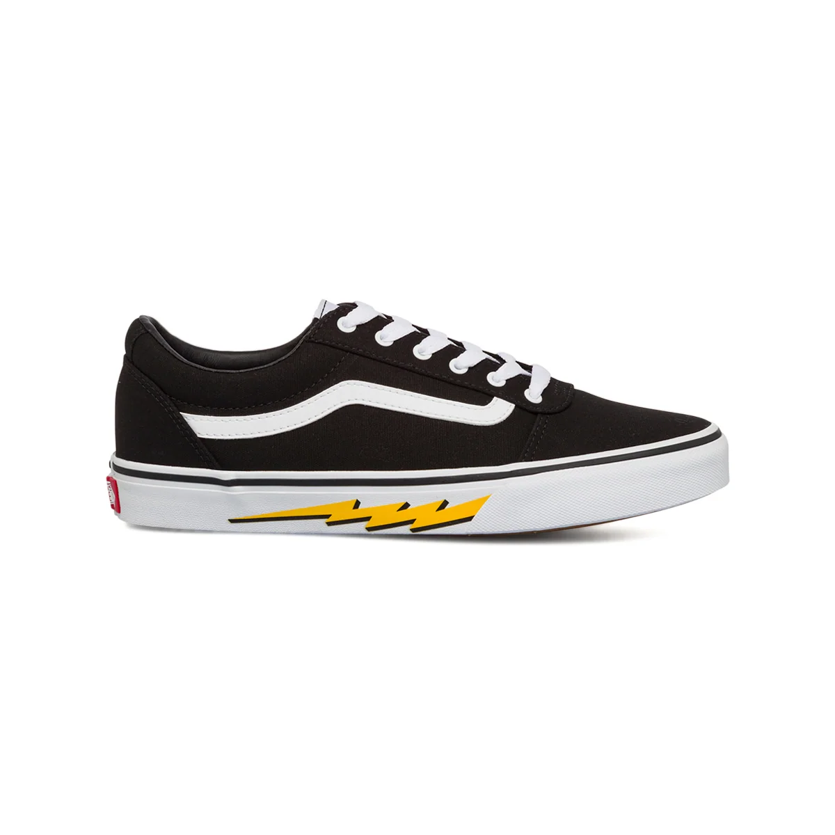 Sneakers nere da ragazzo con dettaglio giallo sulla suola Vans Ward Variety Sidewall