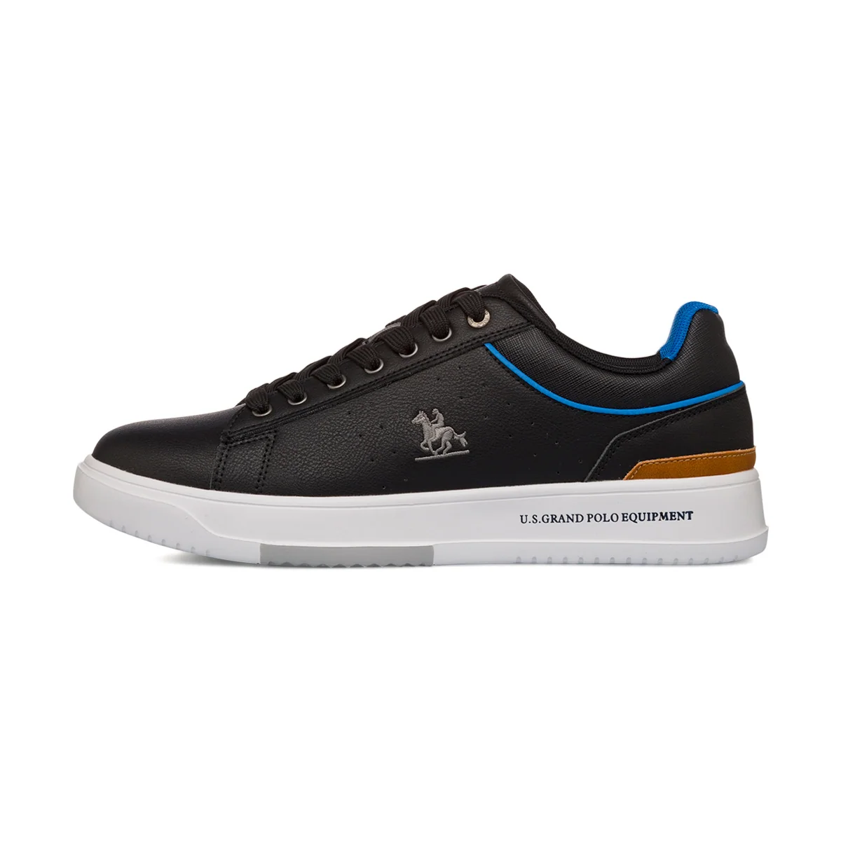 Sneakers nere da Uomo con dettaglio azzurro e logo U.S. Grand Polo