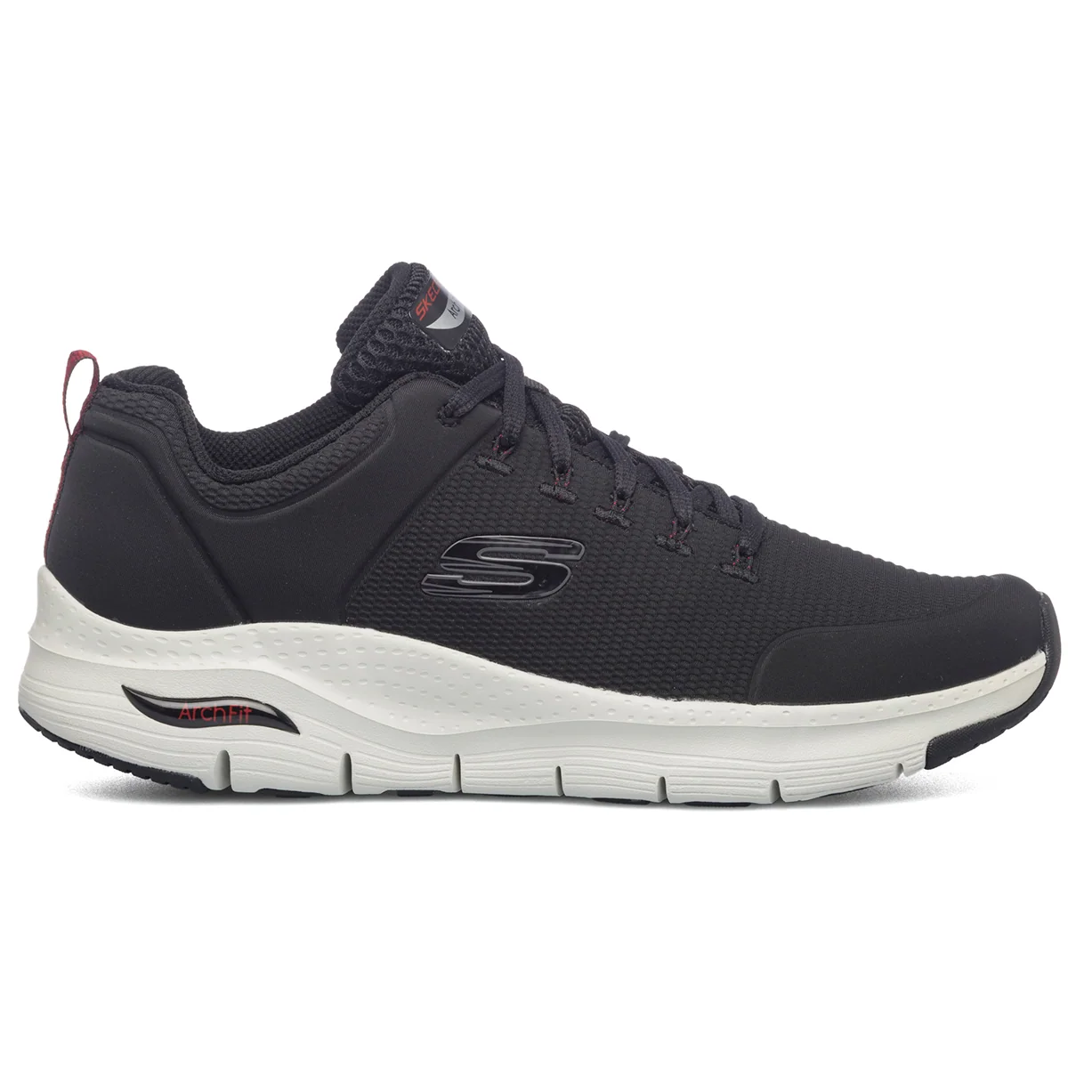 Sneakers nere da uomo in tessuto mesh con soletta Air-Cooled Skechers Arch-Fit