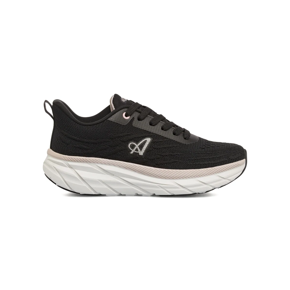 Sneakers Nere Donna in mesh con logo glitter e suola chunky Australian