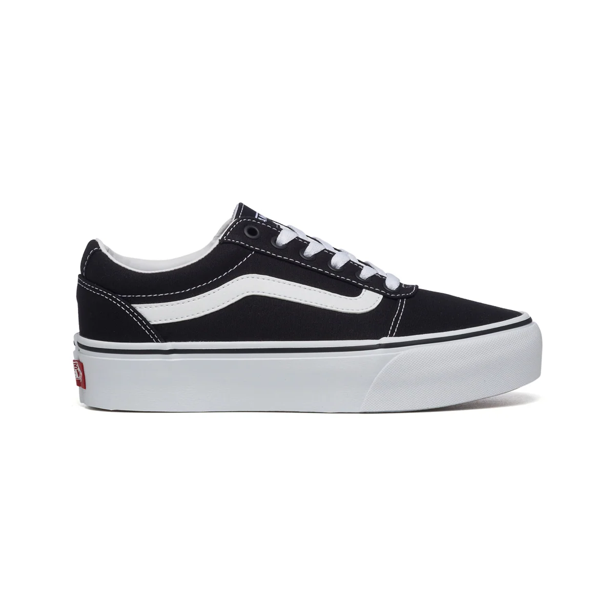 Sneakers nere in tessuto con suola platform e lacci a contrasto Vans Ward