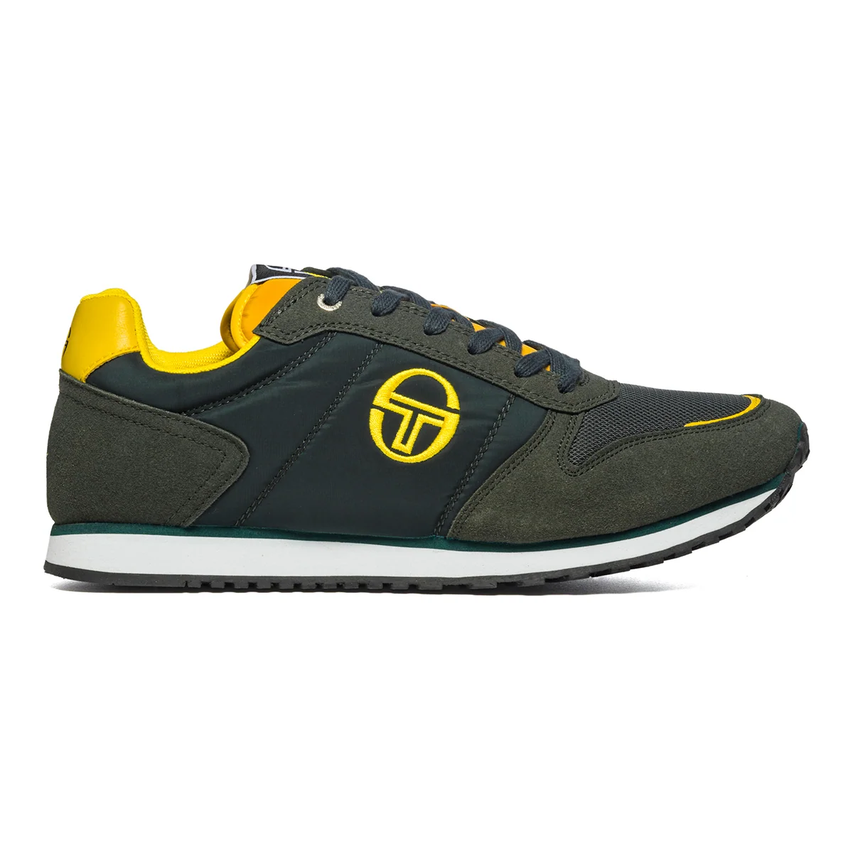 Sneakers nere in tessuto e similpelle con suola bicolore Sergio Tacchini Loris