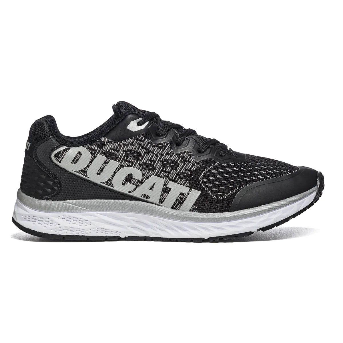 Sneakers nere in tessuto mesh con logo laterale Ducati Alphonse