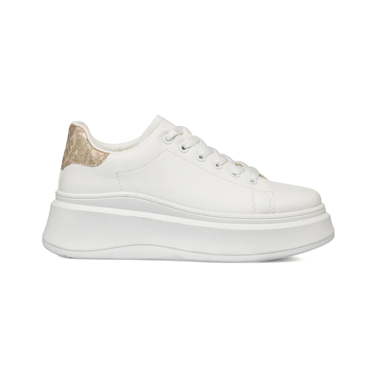 Sneakers platform da donna bianche Lora Ferres