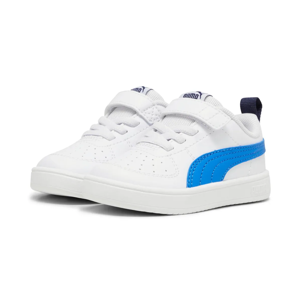 Sneakers primi passi bianche da bambino con striscia a contrasto Puma Rickie AC Inf