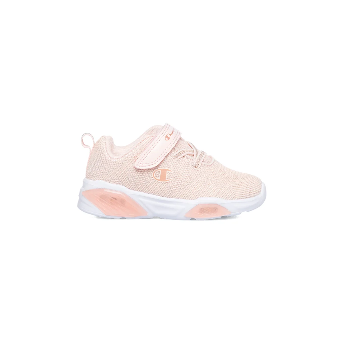 Sneakers primi passi rosa da bambina effetto glitterato Champion Wave G Td