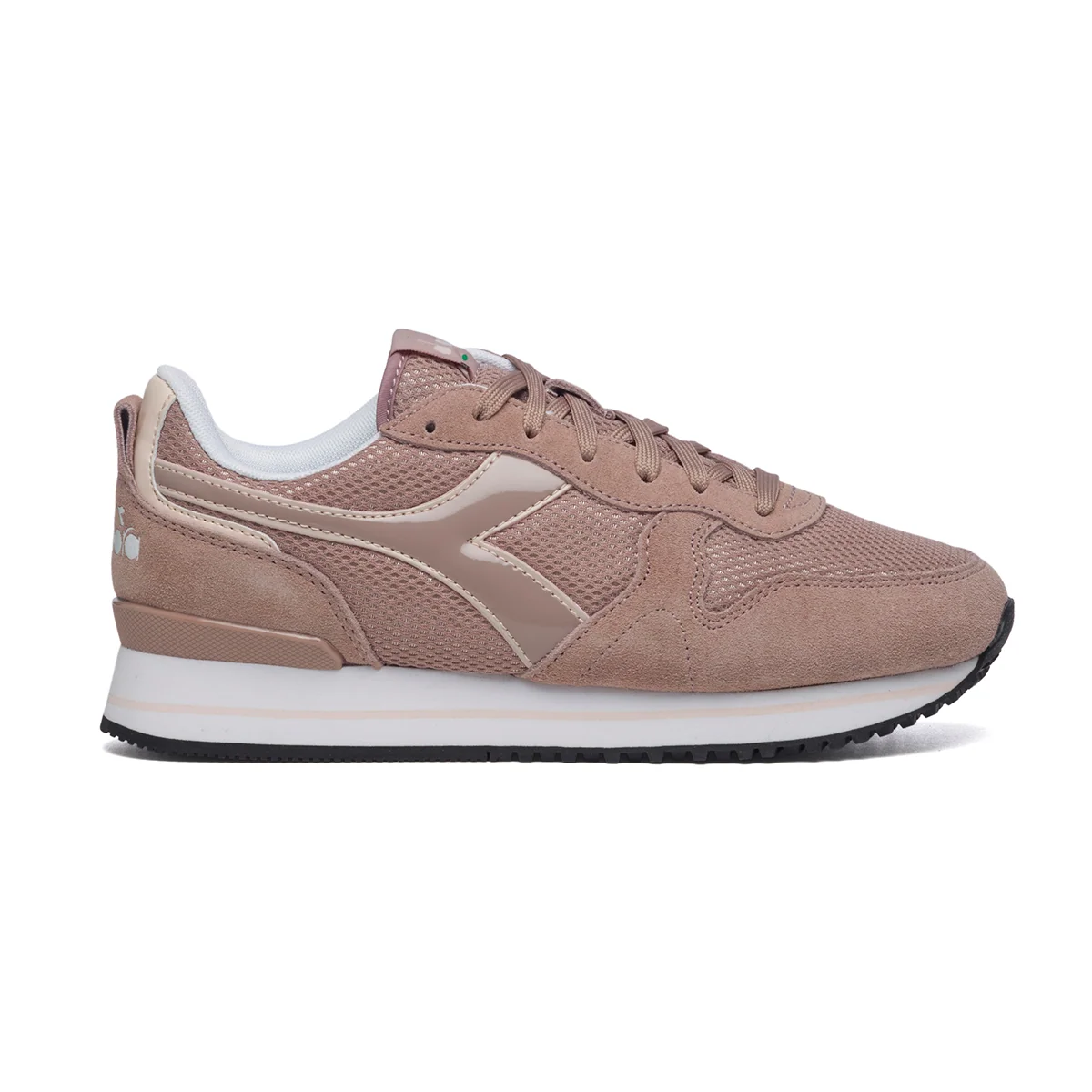 Sneakers rosa con logo laterale Diadora Olympia Wn Plat