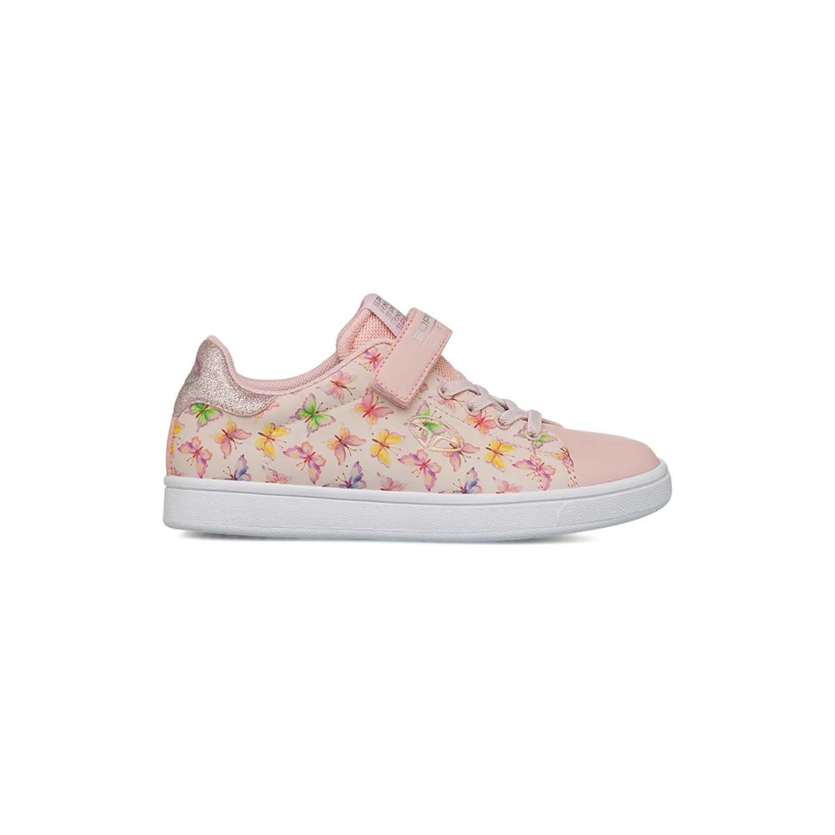 Sneakers rosa da Bambina con farfalle multicolor Soprani Sport