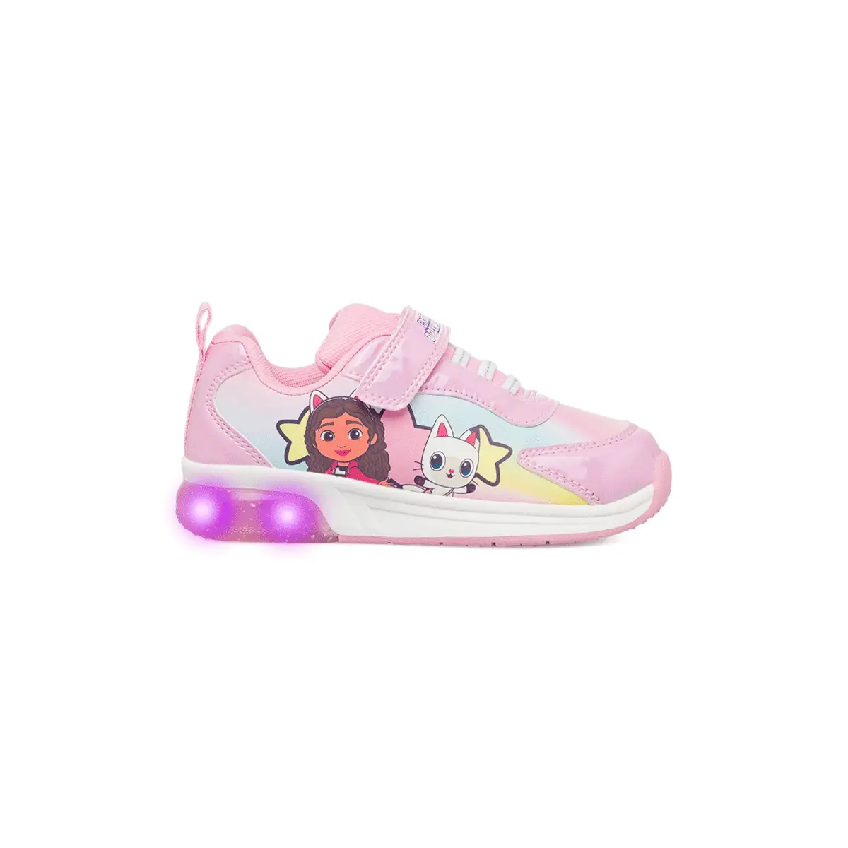 Sneakers rosa da bambina con luci e stampe La casa delle bambole di Gabby