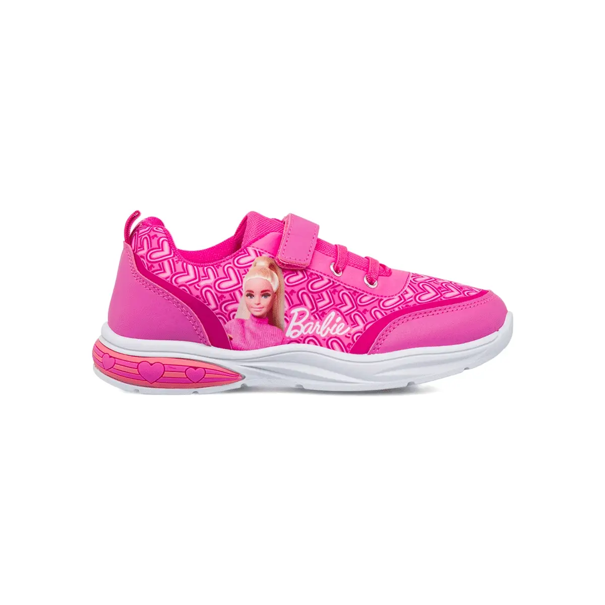 Sneakers rosa da ragazza Barbie con luci