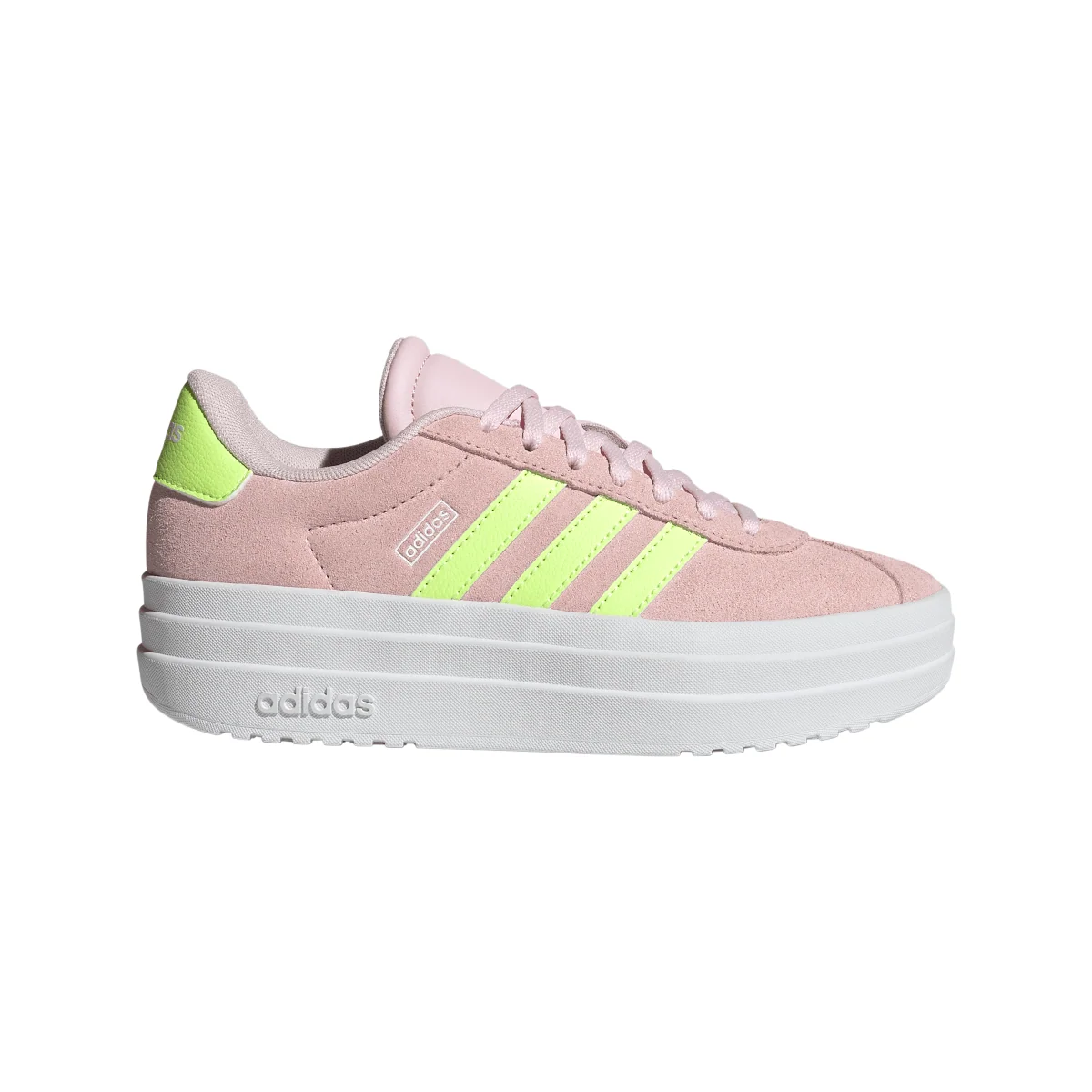 Sneakers rosa da Ragazza VL COURT BOLD con suola platform adidas