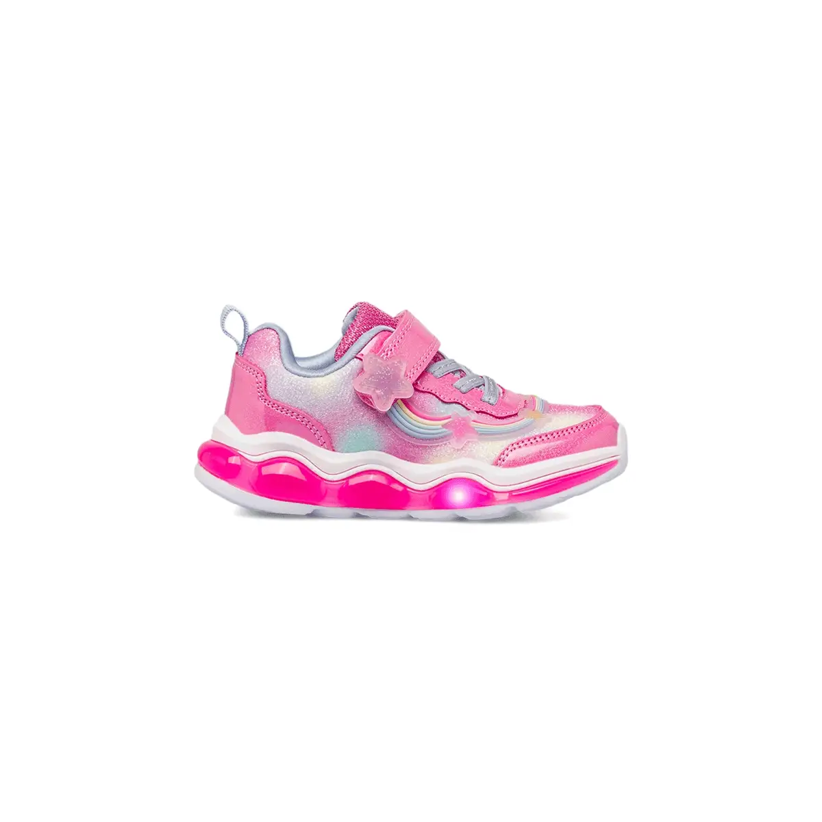 Sneakers Rosa e Fucsia con luci e glitter Bambina Le scarpe di Alice