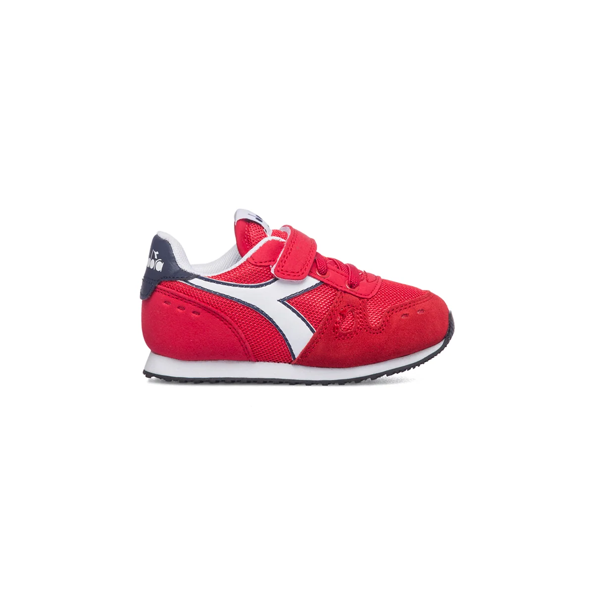 Sneakers rosse con logo laterale a contrasto Diadora Simple Run Td