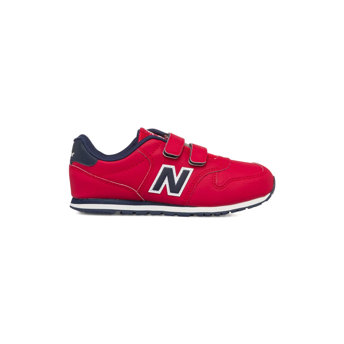 Sneakers rosse da bambino con doppio velcro New Balance 500