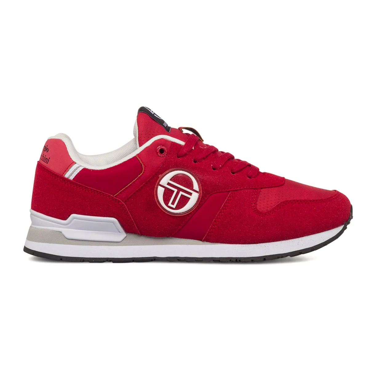 Sneakers rosse da uomo con logo laterale Sergio Tacchini Thunder Mix