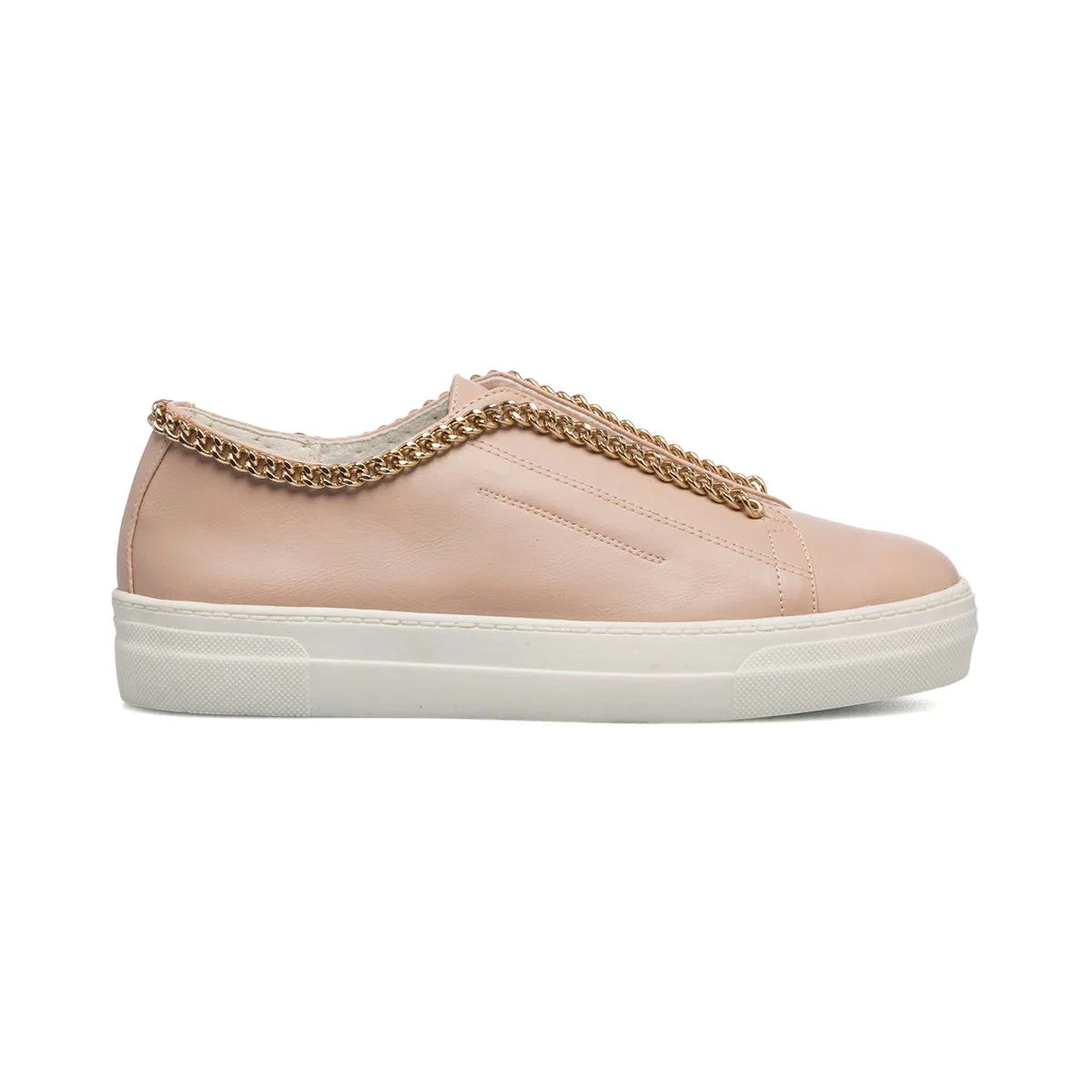 Sneakers senza lacci rosa da donna con catenina Lora Ferres