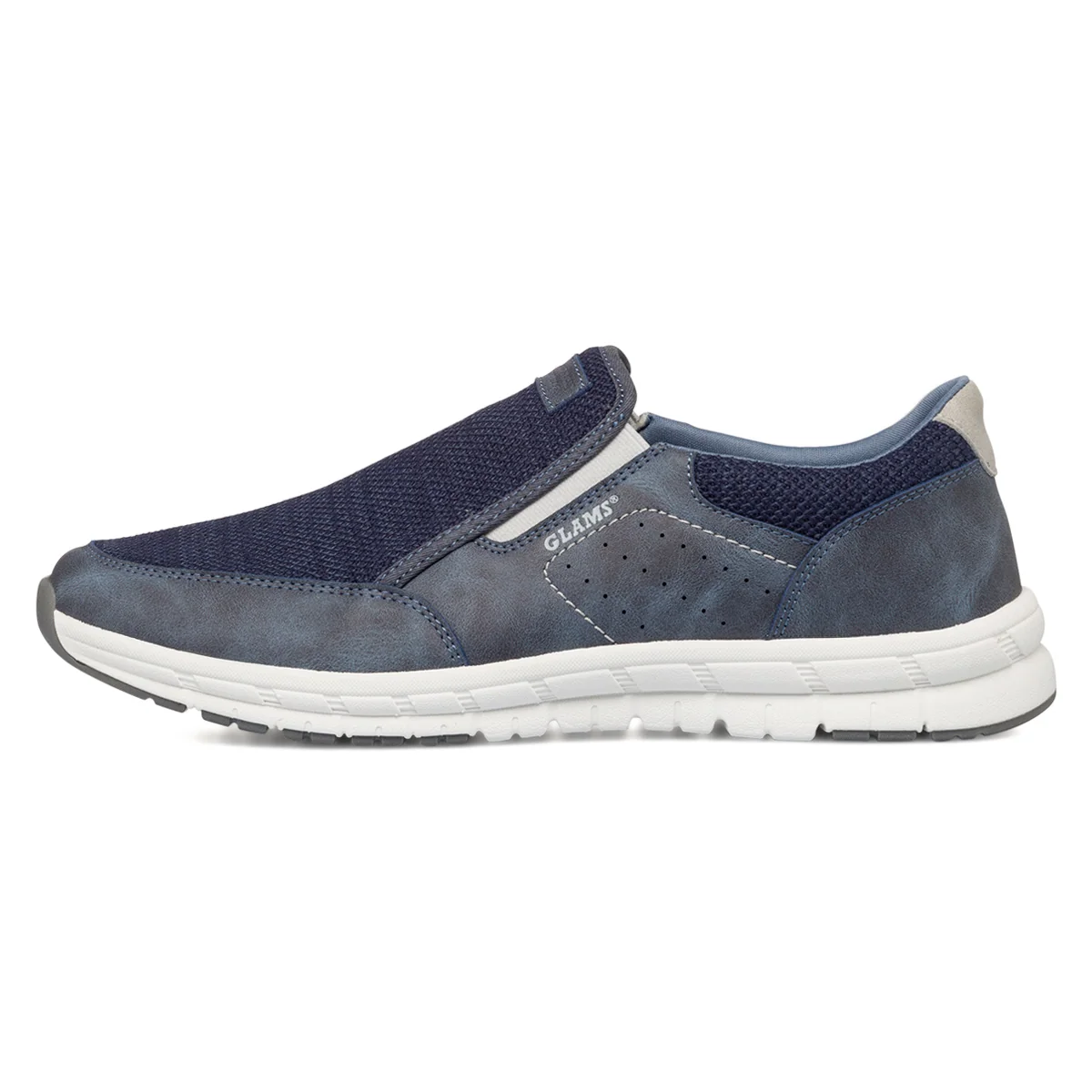 Sneakers slip-on blu da uomo Glams