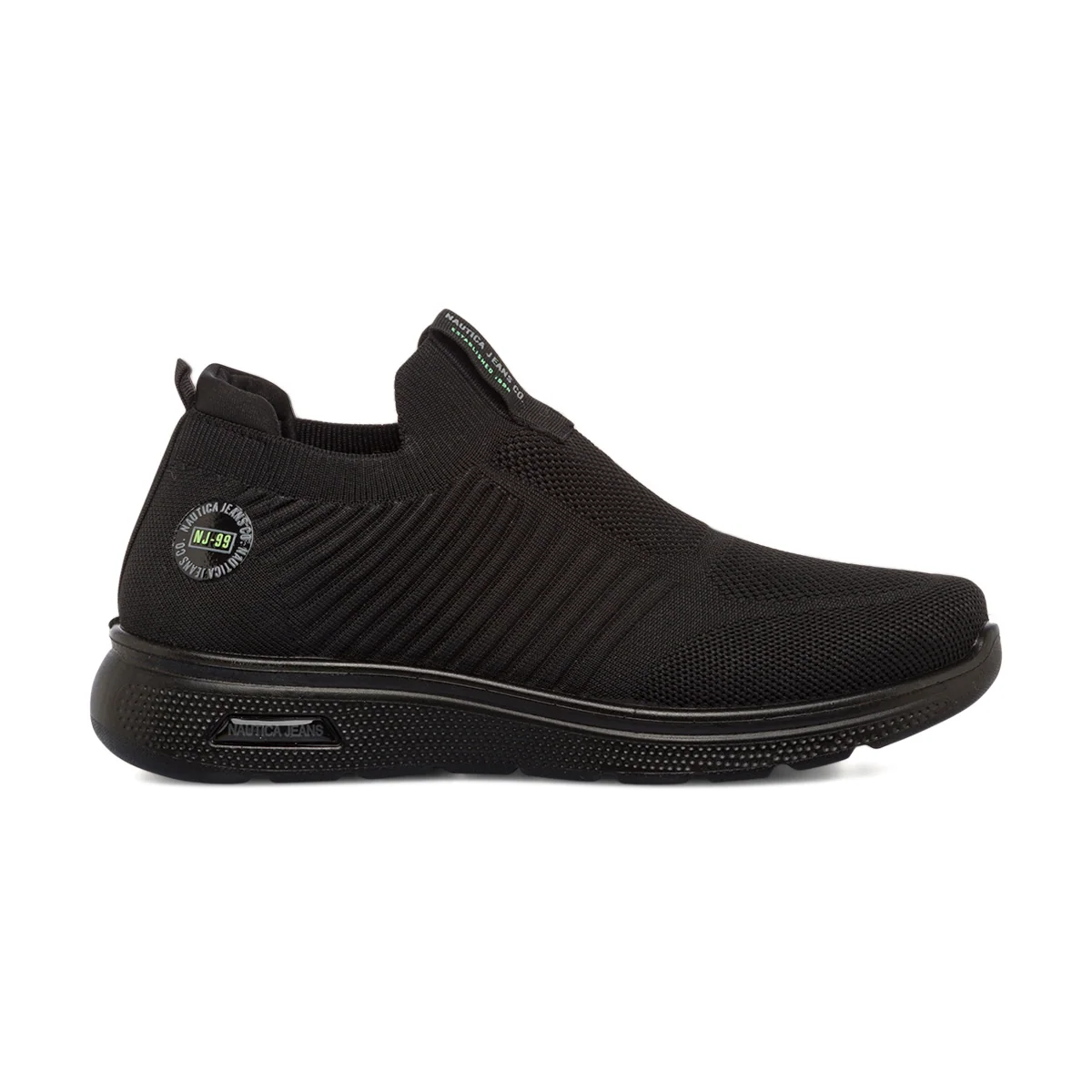 Sneakers slip-on nere da uomo Nautica Jeans Sam