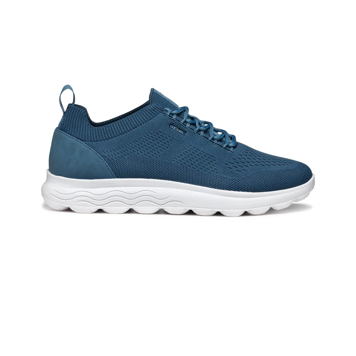 Sneakers Spherica blu da Uomo con dettaglio effetto scamosciato Geox