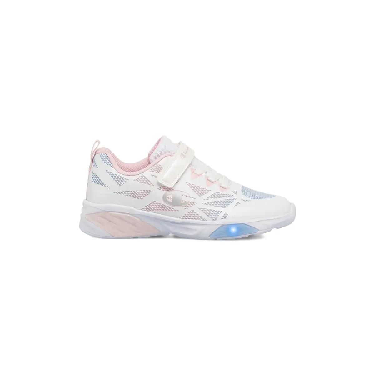 Sneakers sportive bianche e rosa da Bambina con Luci Champion WAVE