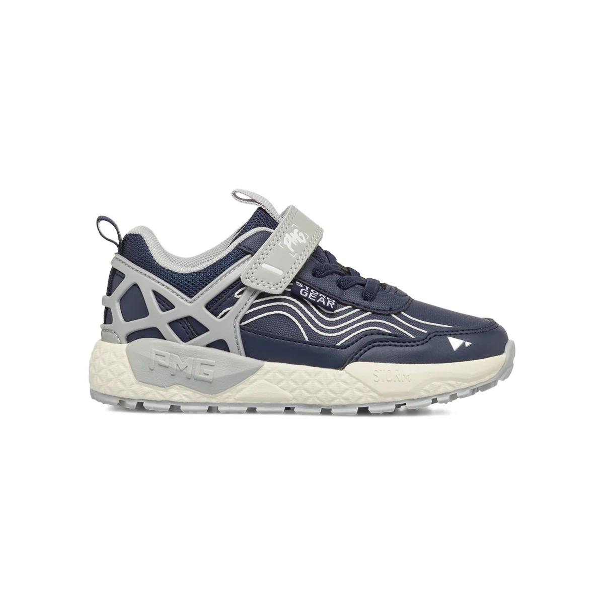 Sneakers sportive blu da Bambino con strappo e lacci elastici Primigi