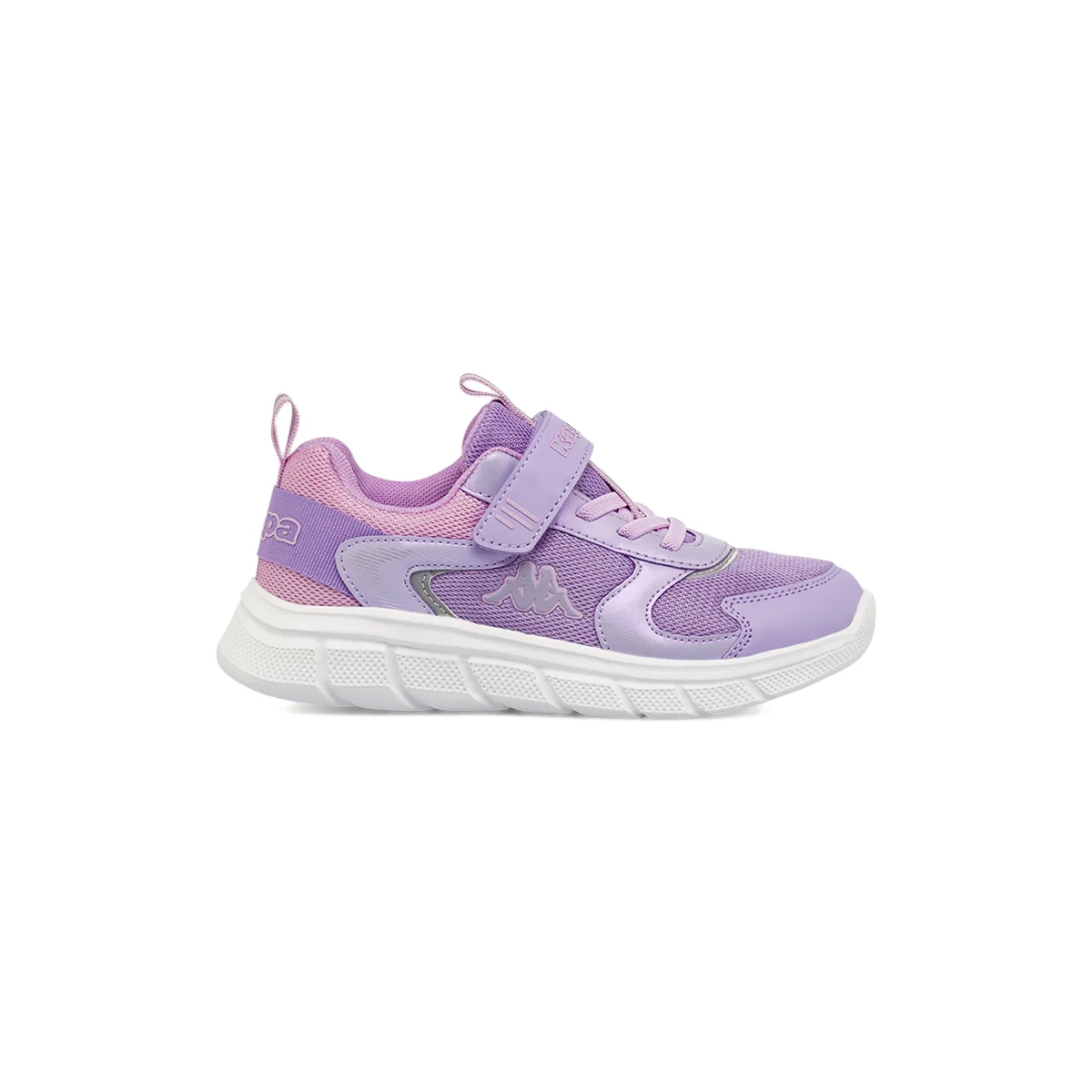 Sneakers sportive da Bambina viola in tessuto mesh con strappo Kappa