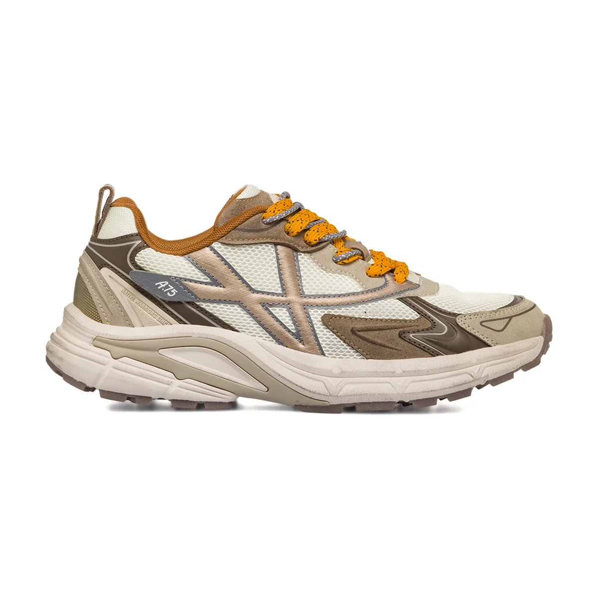 Sneakers sportive da Uomo beige con inserti effetto suede Americanino