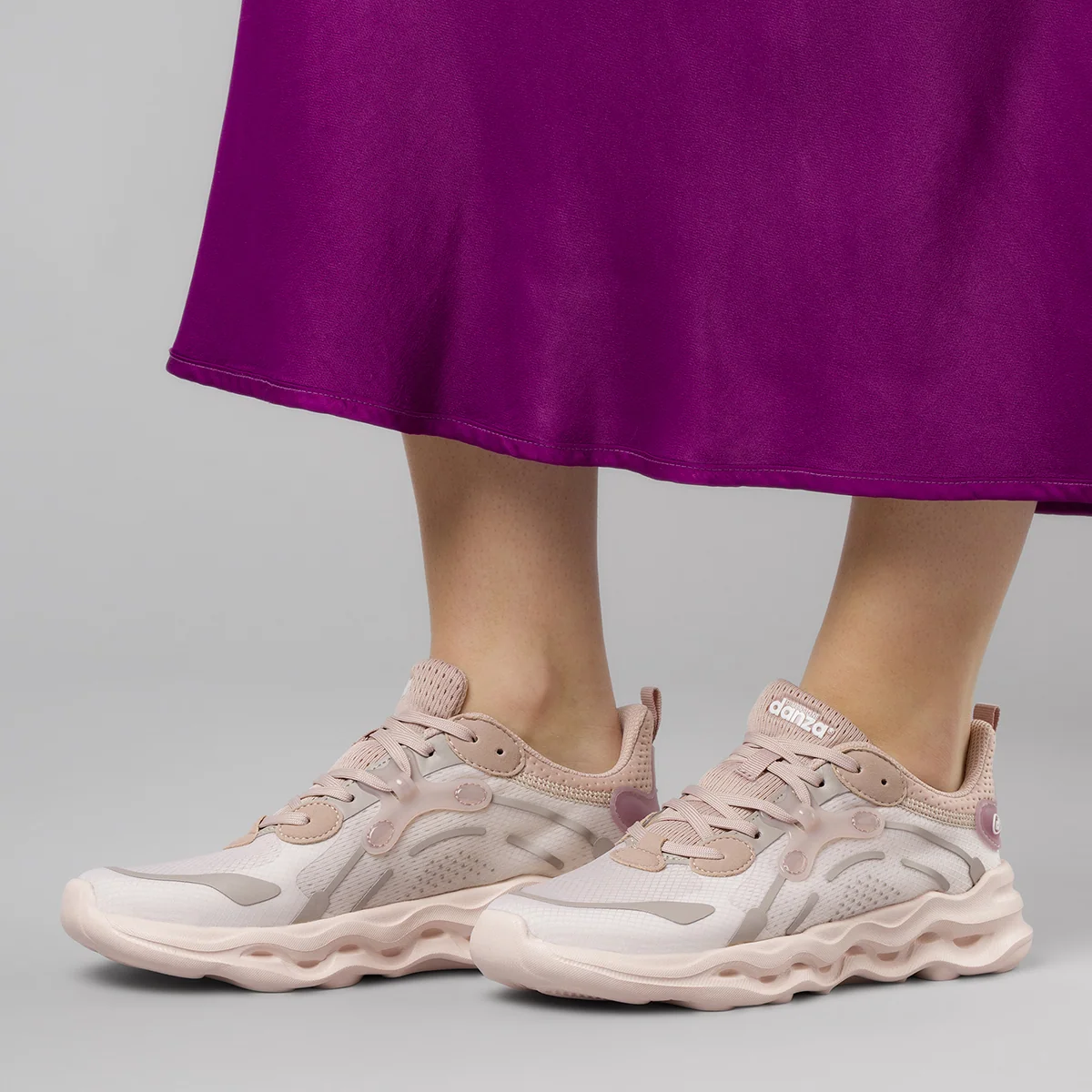 Sneakers sportive retro da donna rosa Dimensione Danza