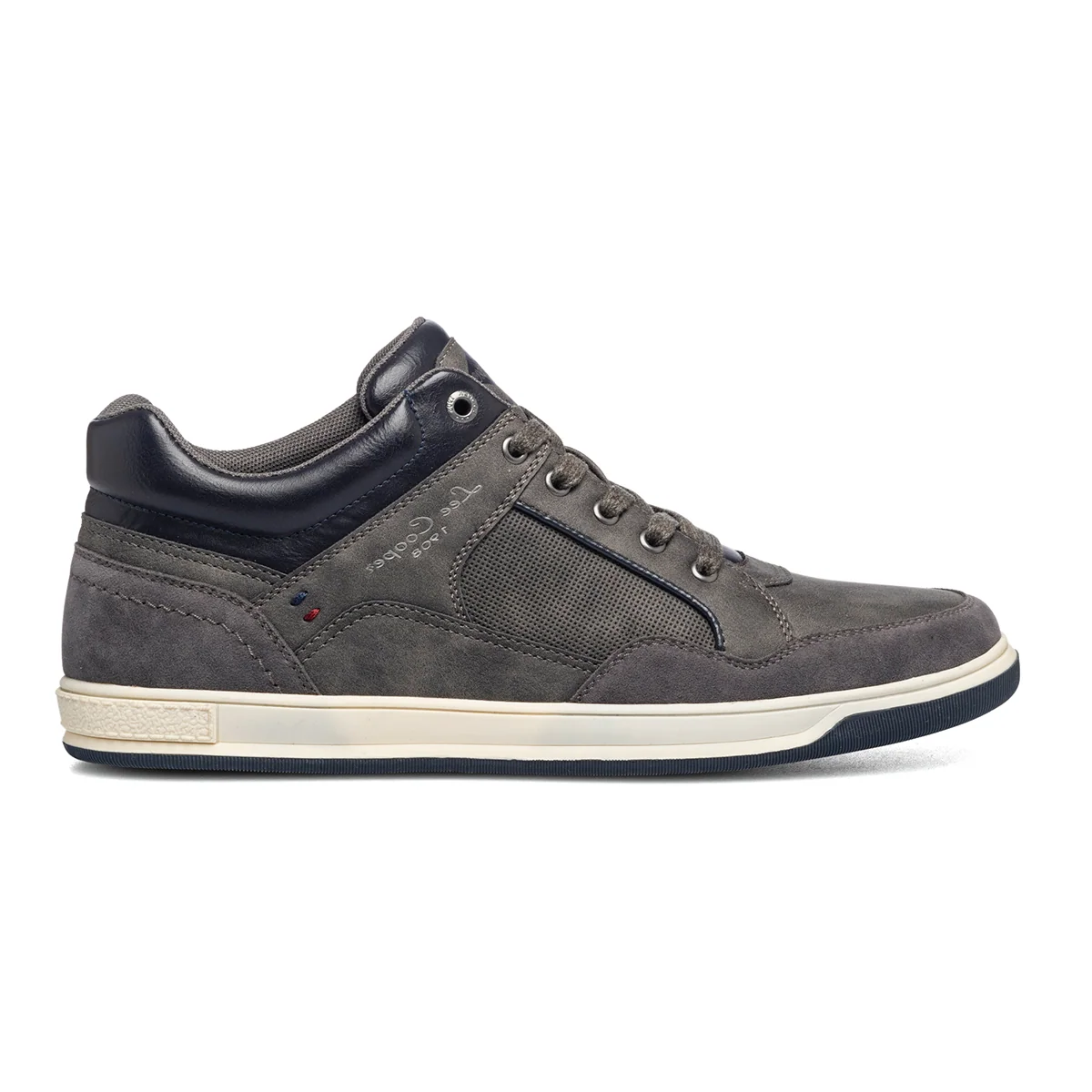 Sneakers taupe con dettagli blu navy Lee Cooper