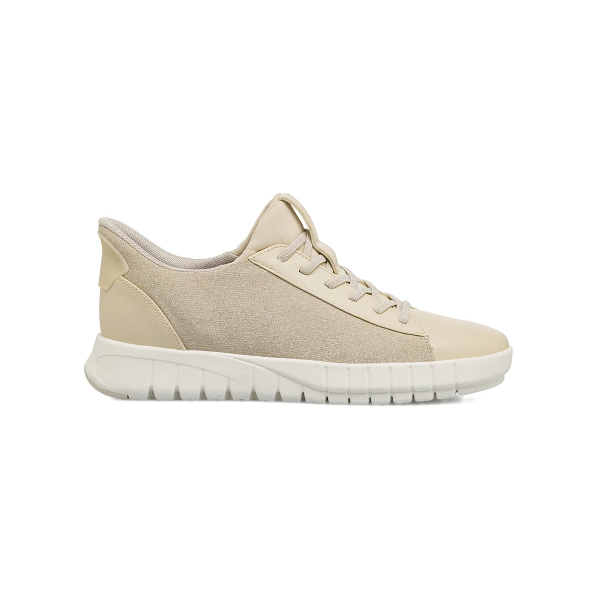 Sneakers taupe da Donna con suola traspirante Geox Flextride Plus