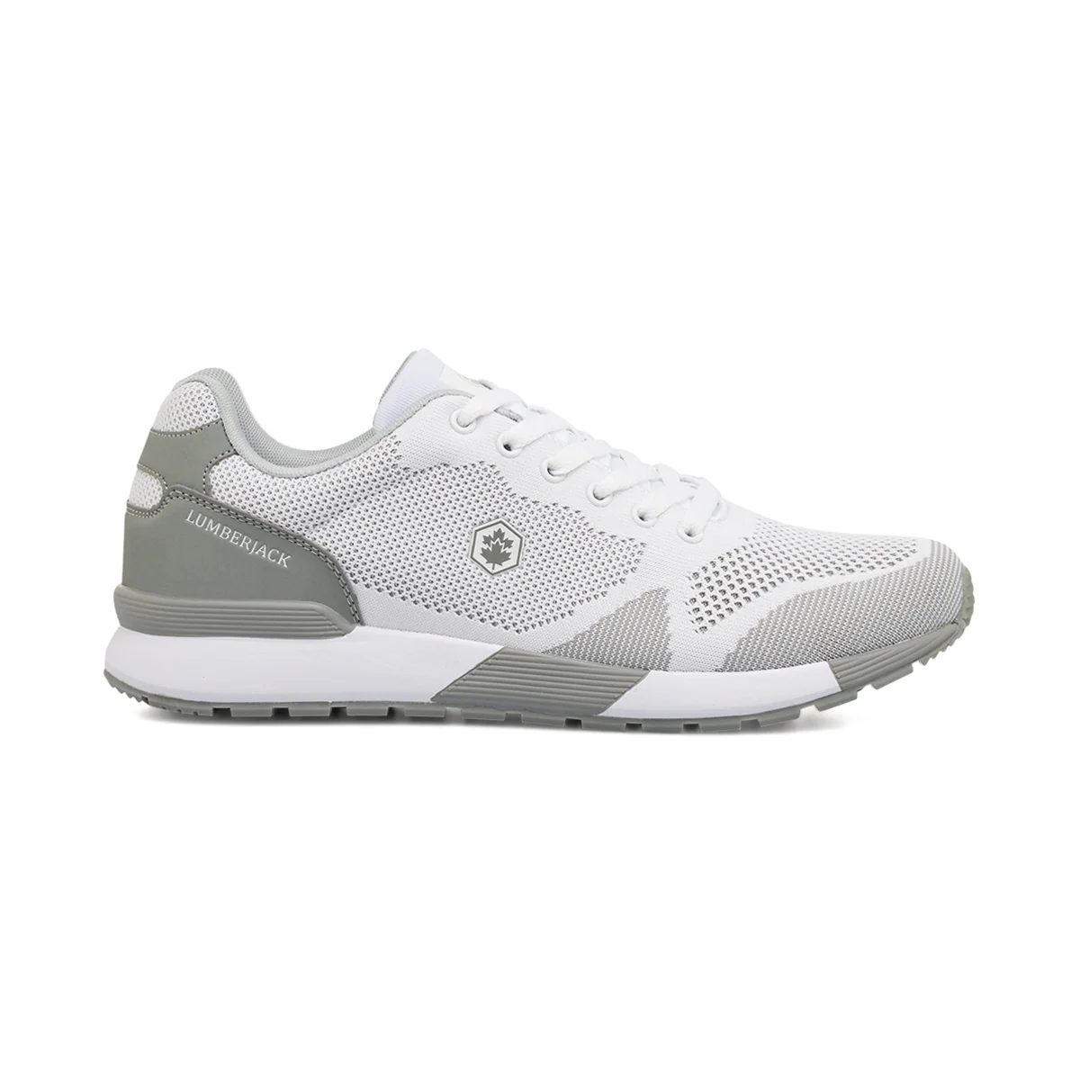 Sneakers Uomo bianche e grigie con soletta in memory foam Lumberjack