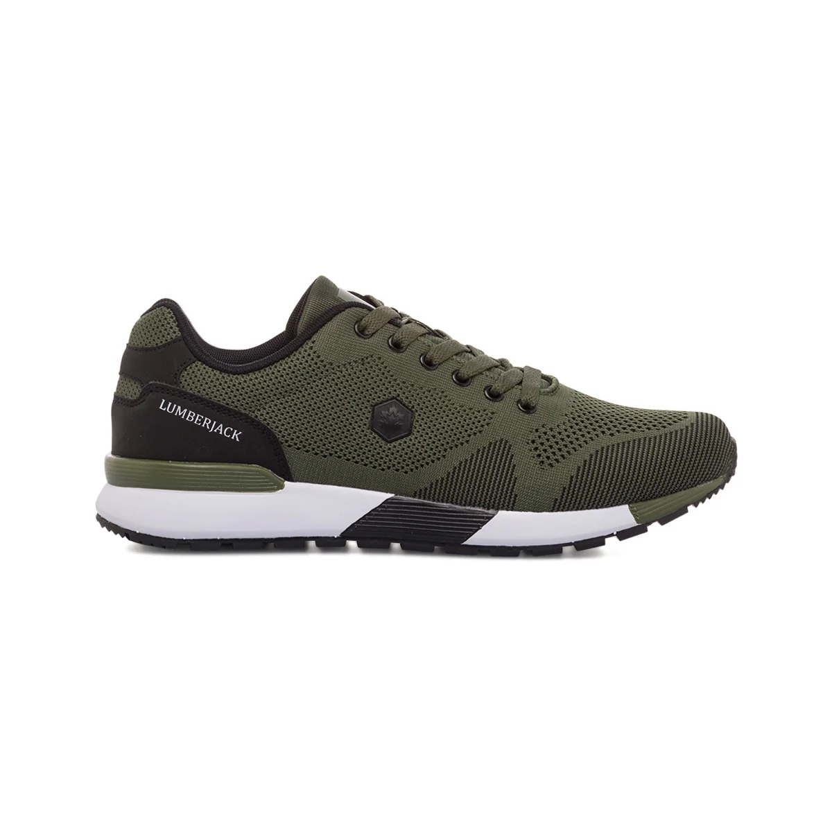 Sneakers verde militare da uomo con sottopiede Memory Foam Lumberjack Vendor