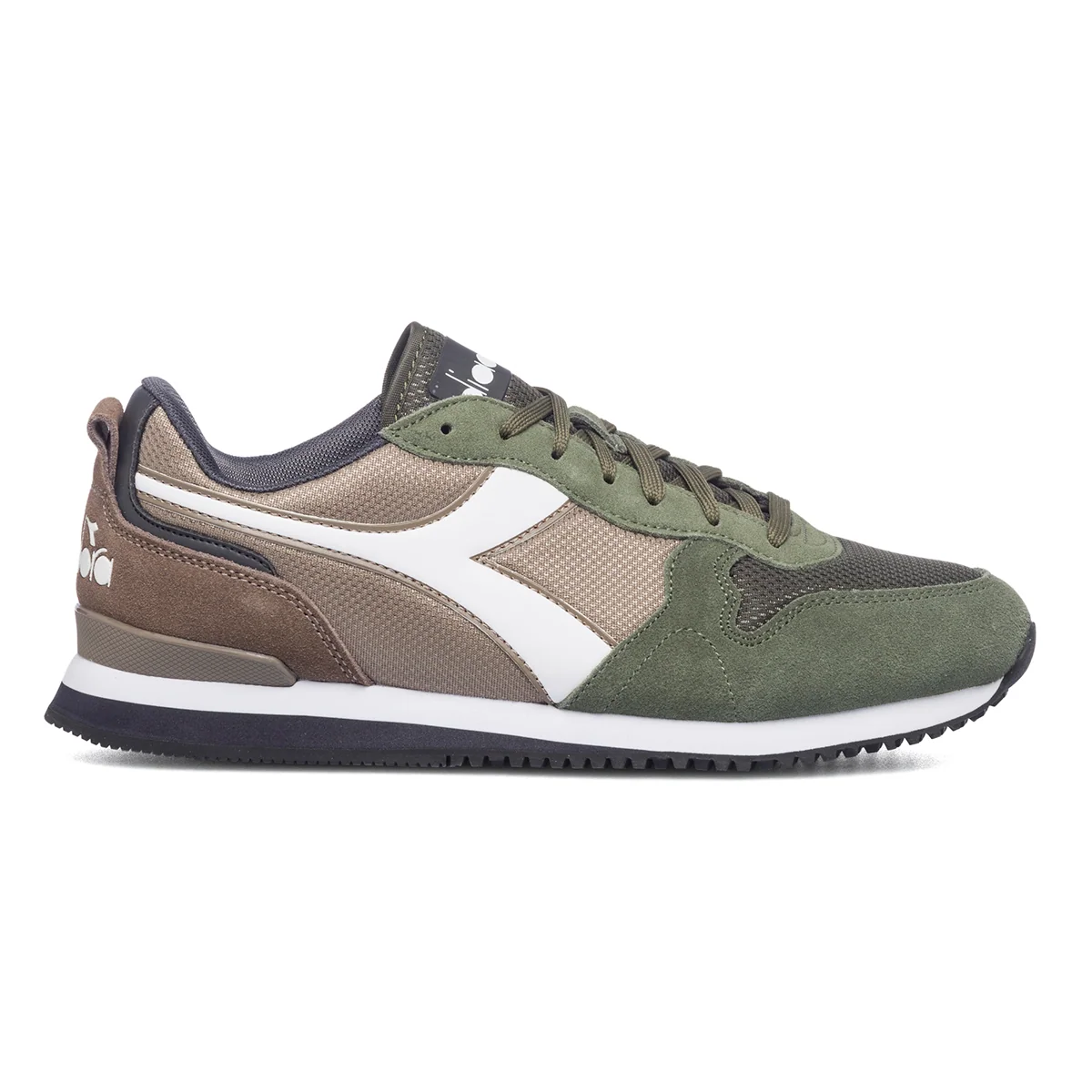 Sneakers verdi con logo a contrasto Diadora Olympia
